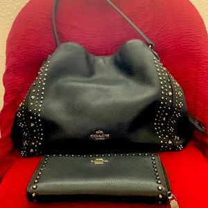 Coach purse and matching wallet